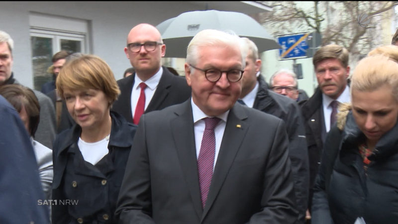 Bundespräsident Steinmeier in Duisburg-Marxloh (Foto: SAT.1 NRW)