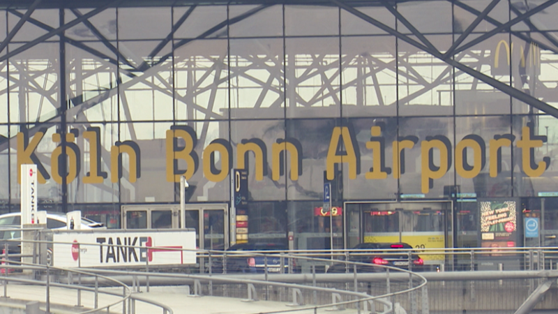 Streik auch am Flughafen (Foto: SAT.1 NRW)