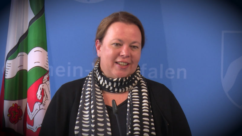 NRW-Umweltministerin Heinen-Esser zum Küken-Urteil (Foto: SAT.1 NRW)