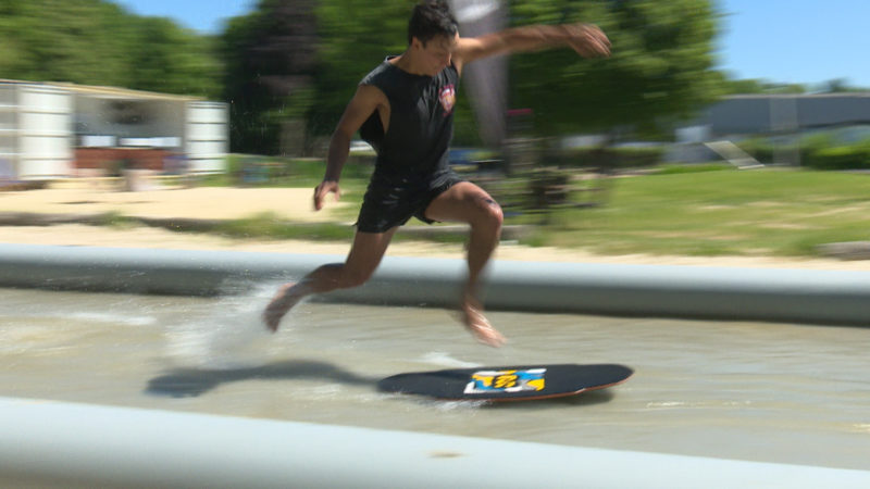 Skimboarden als Trendsport (Foto: SAT.1 NRW)