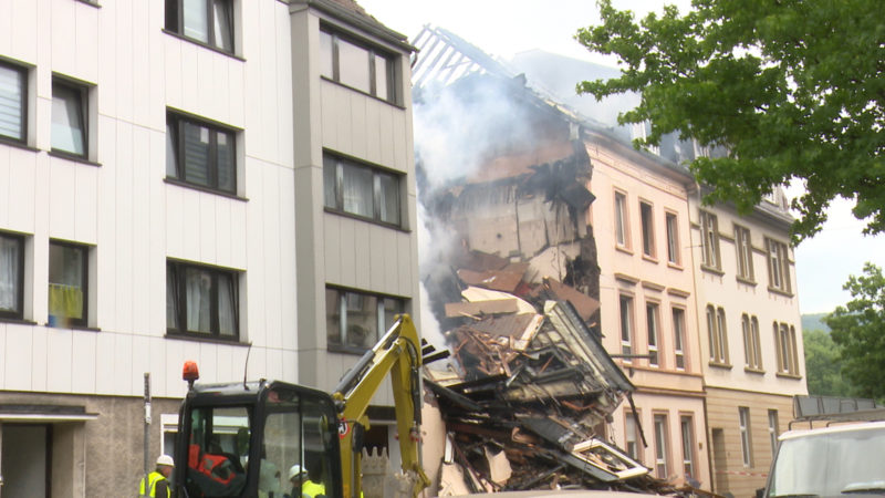 Hausexplosion in Wuppertal (Foto: SAT.1 NRW)