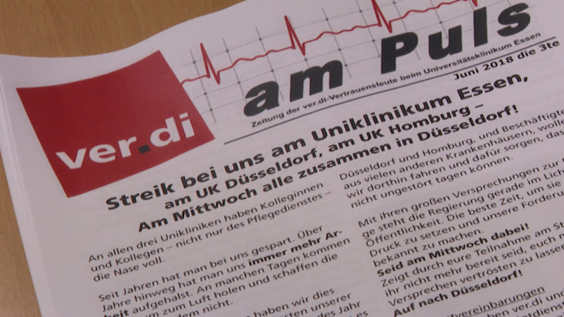 48Stunden Streik (Foto: SAT.1 NRW)