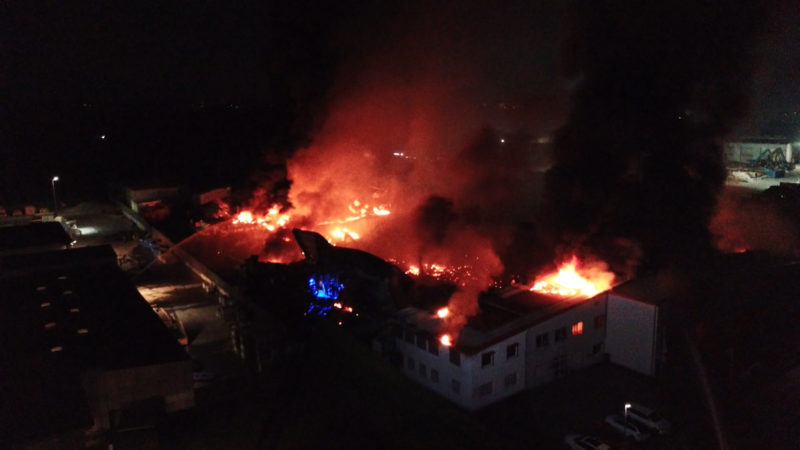 Brand in Lippstadt (Foto: SAT.1 NRW)