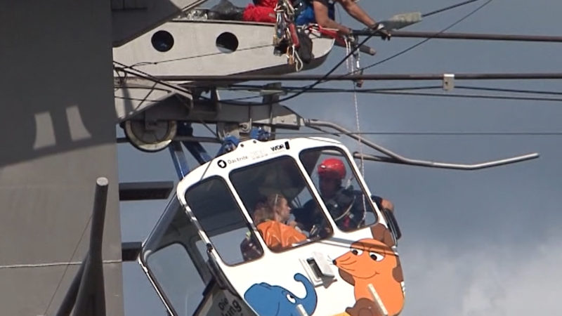 Seilbahn bleibt ausser Betrieb (Foto: SAT.1 NRW)