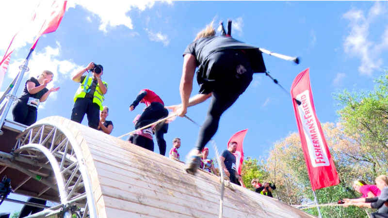 Extremsport auf einem Bein (Foto: SAT.1 NRW)