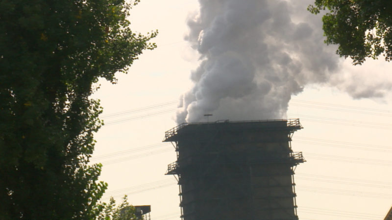 Schädlicher Schlackeregen in Essen (Foto: SAT.1 NRW)