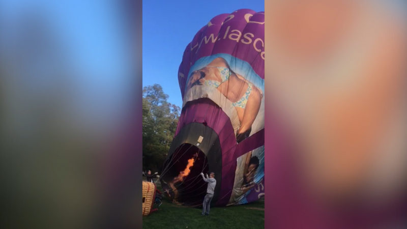 Aufnahmen aus dem Heißluftballon (Foto: SAT.1 NRW)
