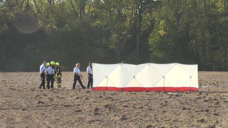 Flugzeug abgestürzt (Foto: SAT.1 NRW)