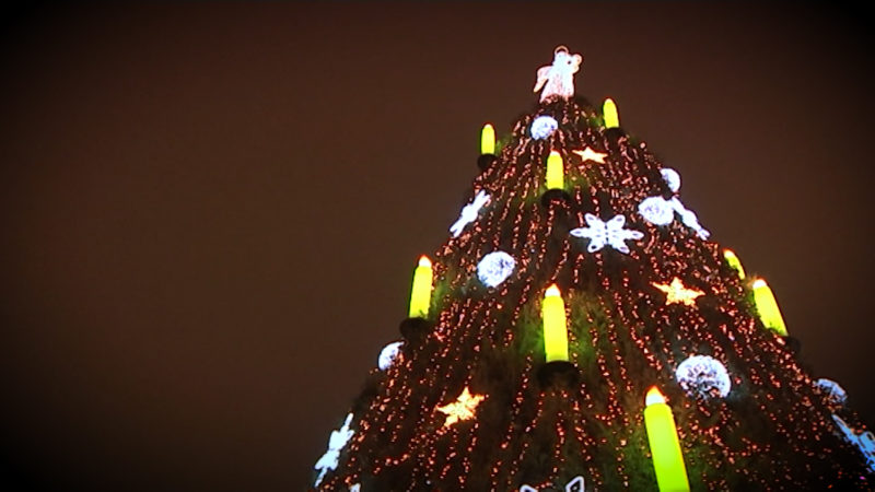 Weihnachtsbaum feiert Richtfest (Foto: SAT.1 NRW)