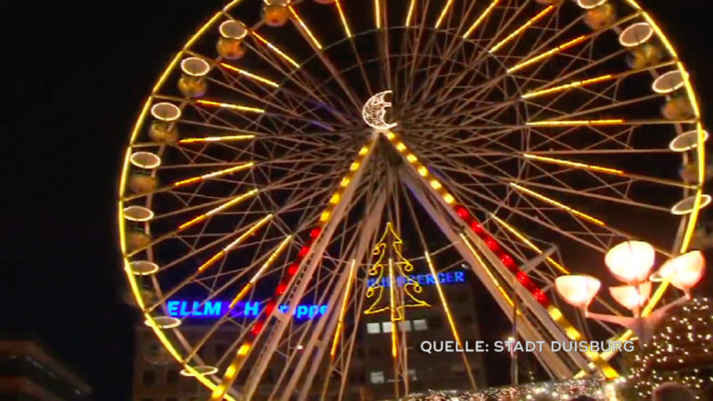 Dortmunder Weihnachtsmarkt übernimmt Duisburger Riesenrad (Foto: SAT.1 NRW)