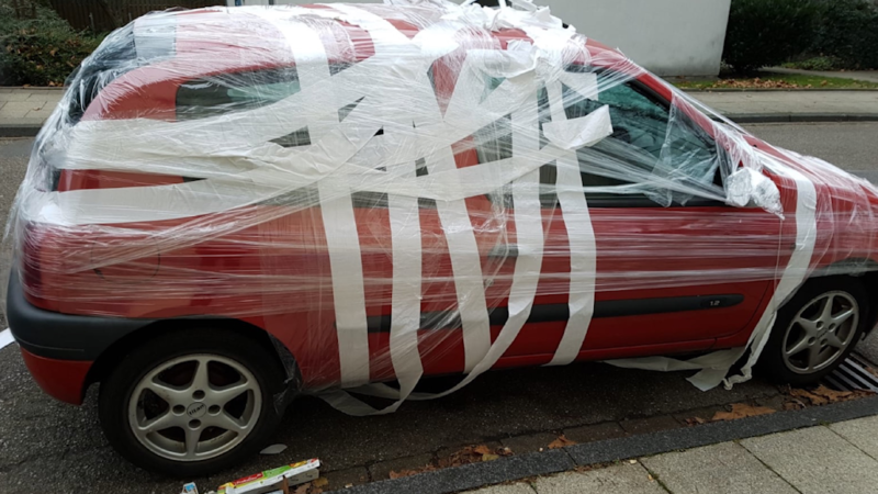 Besondere Autofolierung (Foto: SAT.1 NRW)