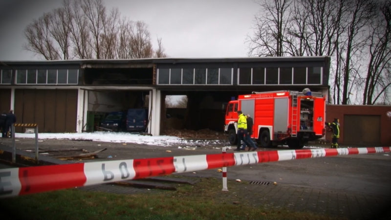 Explosion in Münster (Foto: SAT.1 NRW)