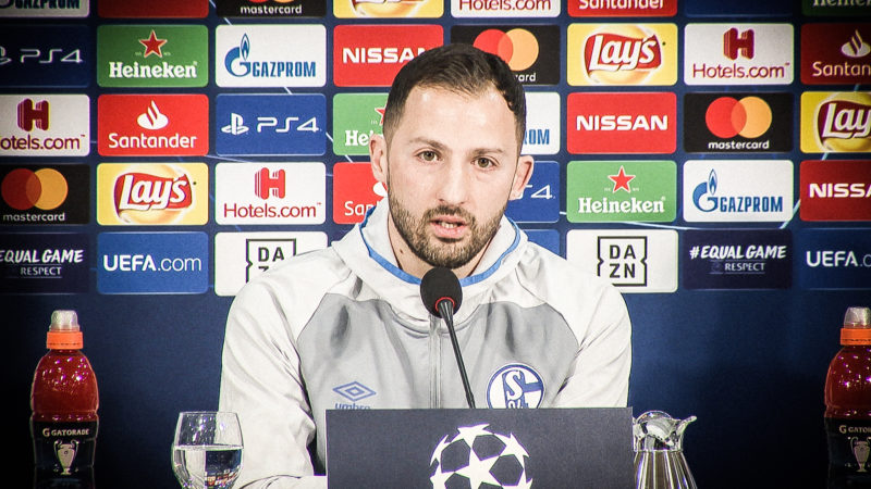 Pressekonferenz auf Schalke (Foto: SAT.1 NRW)