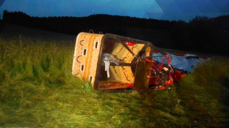 Heißluftballon verunglückt im Sauerland (Foto: SAT.1 NRW)