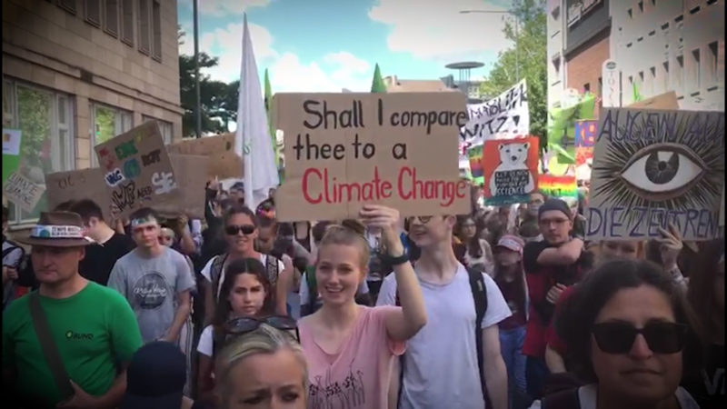 INTERNATIONALER KLIMAPROTEST (Foto: SAT.1 NRW)