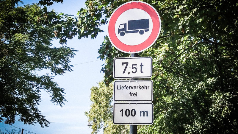 Köln vollzieht Lkw-Verbot (Foto: SAT.1 NRW)