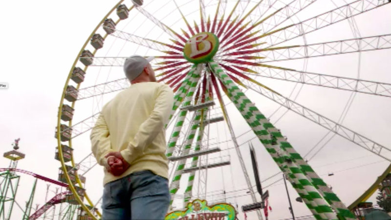 Im Riesenrad mit Oli P. (Foto: SAT.1 NRW)