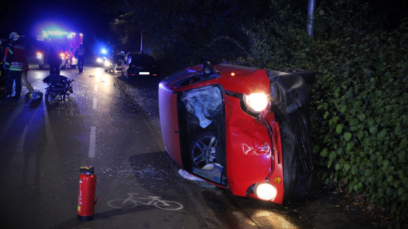 Nach Unfall geflüchtet (Foto: SAT.1 NRW)