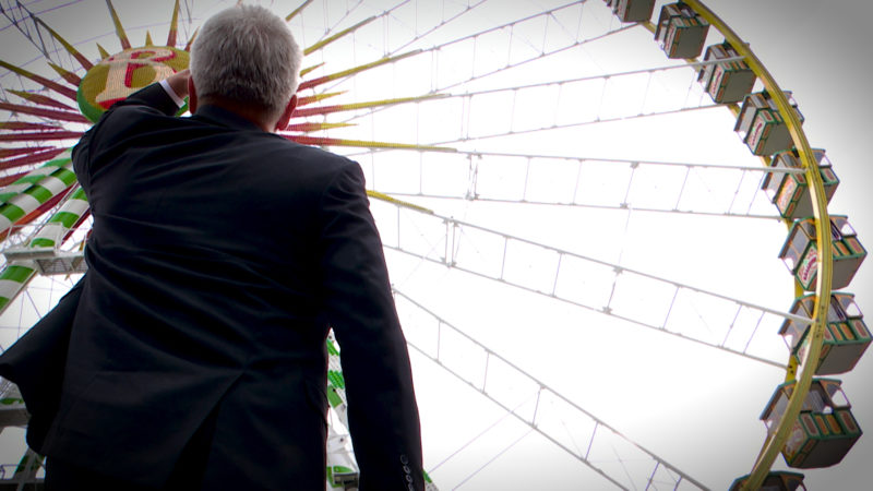 Im Riesenrad mit Andreas Pinkwart (Foto: SAT.1 NRW)