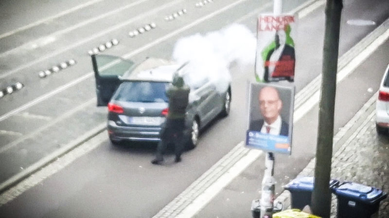 Halle-Anschlag: Verbindungen nach Mönchengladbach? (Foto: SAT.1 NRW)