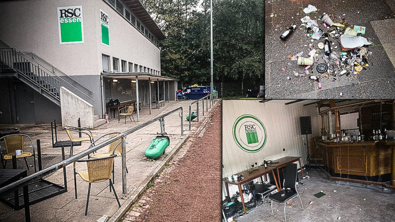 Fußballplatz verwüstet (Foto: SAT.1 NRW)