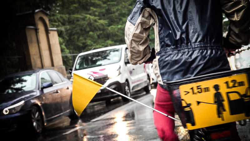 Abstandshalter für Fahrräder (Foto: SAT.1 NRW)