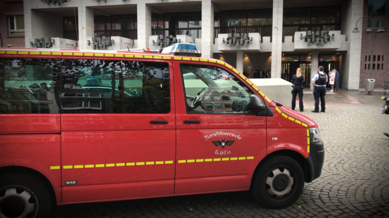 Drohung gegen Rathaus (Foto: SAT.1 NRW)