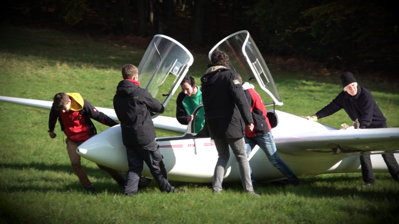 Segelflieger geborgen (Foto: SAT.1 NRW)