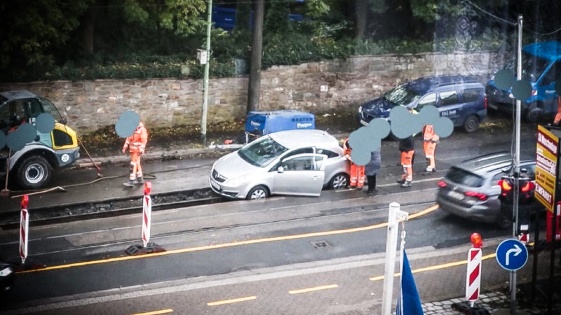 Essener Problembaustelle (Foto: SAT.1 NRW)