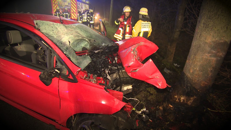 Unfall in Nebel (Foto: SAT.1 NRW)