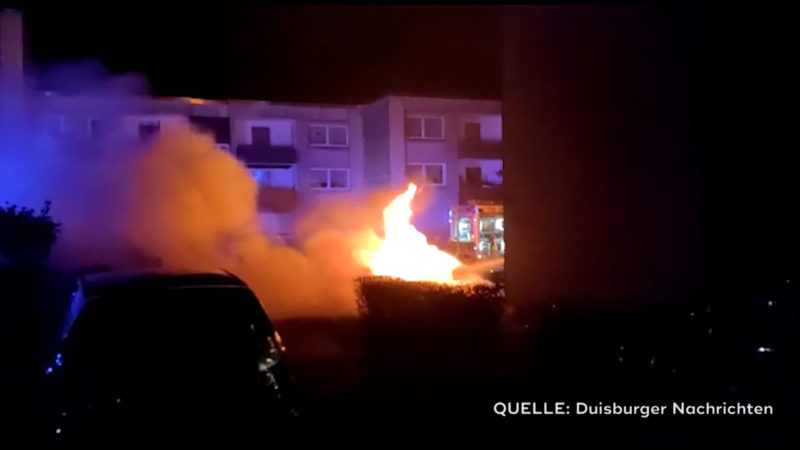 Feuerteufel in Duisburg (Foto: SAT.1 NRW)