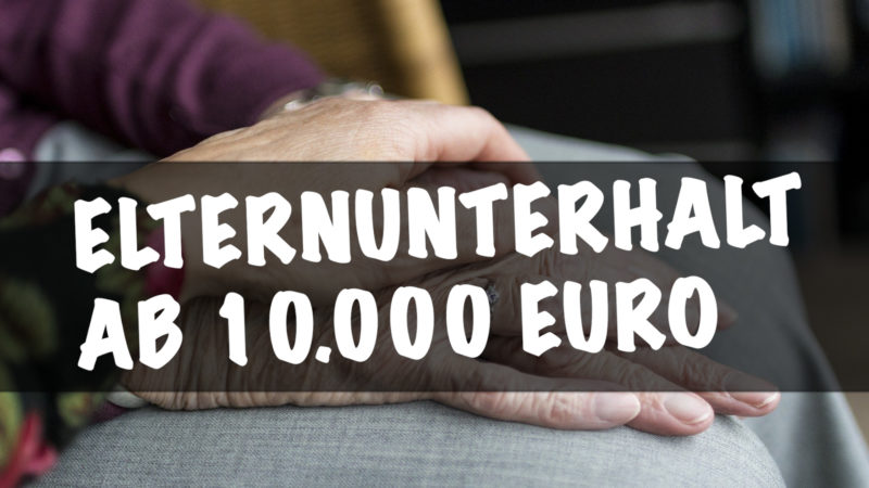 Erwachsene Kinder, deren Eltern pflegebedürftig sind, müssen erst nach einem Bruttojahreseinkommen von 10 000 Euro Unterhaltszahlungen leisten. (Foto: SAT.1 NRW)