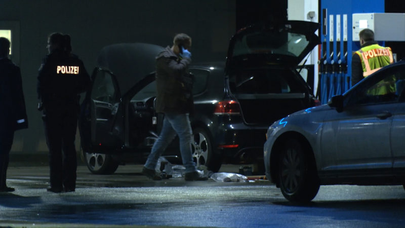 Sprengstoffauto in Hünxe (Foto: SAT.1 NRW)