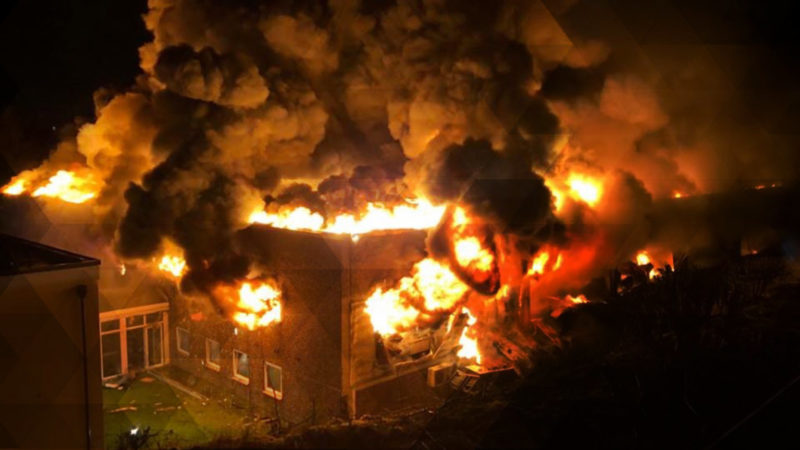 Großbrand in Hagen (Foto: SAT.1 NRW)