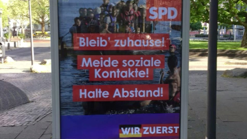 Strafanzeige für gefälschte Plakate (Foto: SAT.1 NRW)