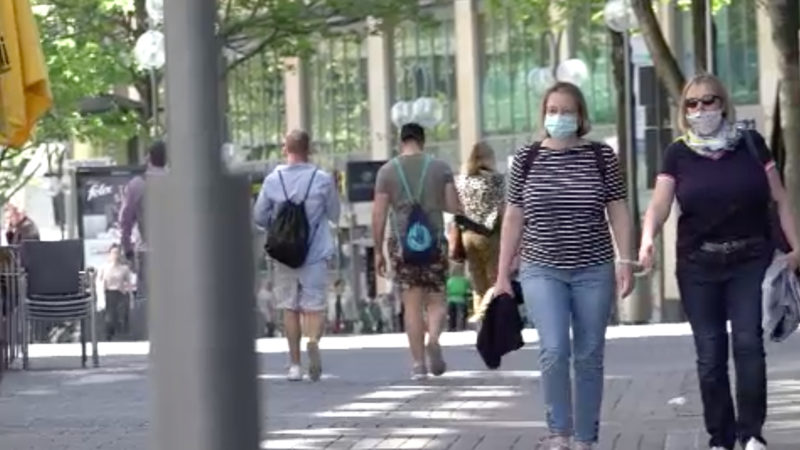 Allgemeine Maskenpflicht in Düsseldorf (Foto: SAT.1 NRW)