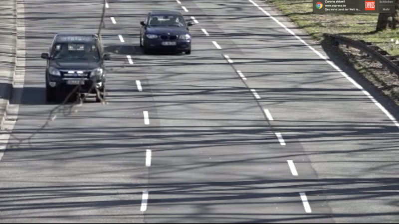 Illegales Autorennen (Foto: SAT.1 NRW)