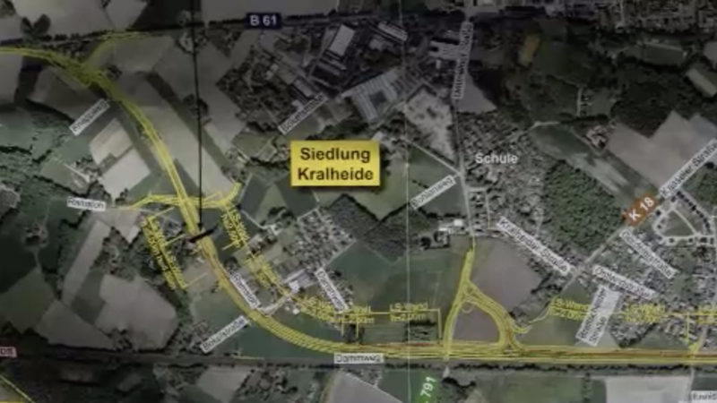 Protest gegen Autobahn (Foto: SAT.1 NRW)