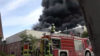 Großbrand in Fabrik: Salzsäurebad in Flammen (Foto: SAT.1 NRW)