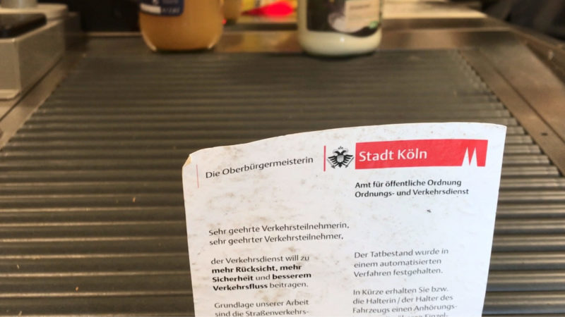 Knöllchenzahlen im Supermarkt (Foto: SAT.1 NRW)