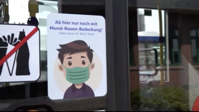 NRW überprüft am Montag die Maskenpflicht (Foto: SAT.1 NRW)