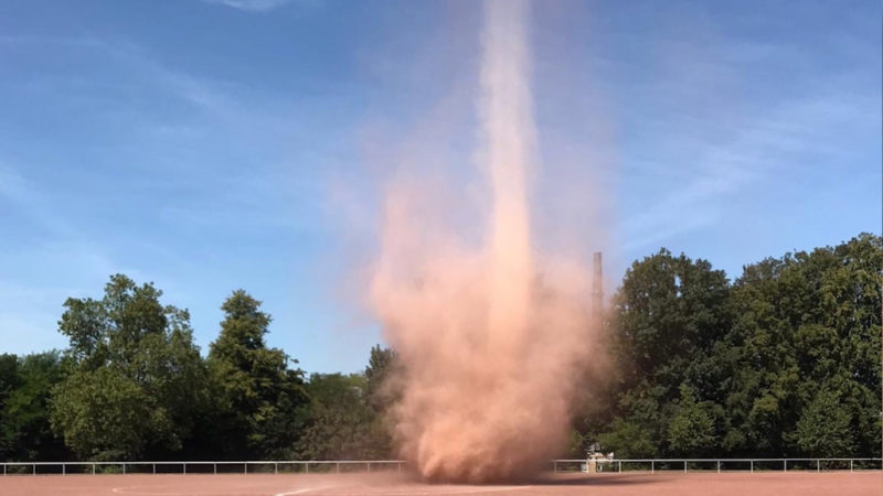 Staubteufel in Gelsenkirchen (Foto: SAT.1 NRW)