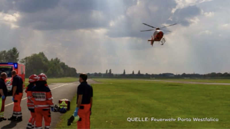 Tödlicher Flugzeugabsturz (Foto: SAT.1 NRW)