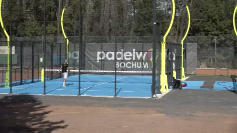 Größte Open-Air Padel-Tennis Anlage in Bochum (Foto: SAT.1 NRW)
