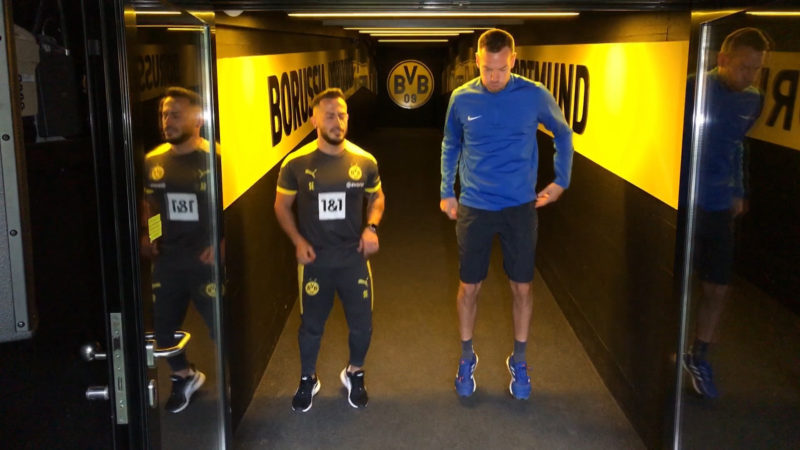 Fitnesskurse im BVB-Stadion (Foto: SAT.1 NRW)