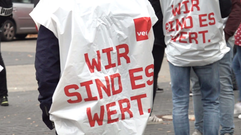 Verdi streikt wieder (Foto: SAT.1 NRW)