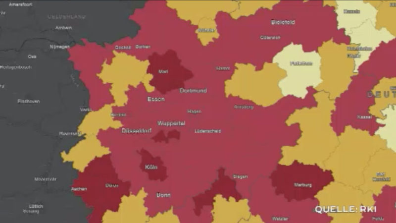 Corona-Hotspots in NRW (Foto: SAT.1 NRW)