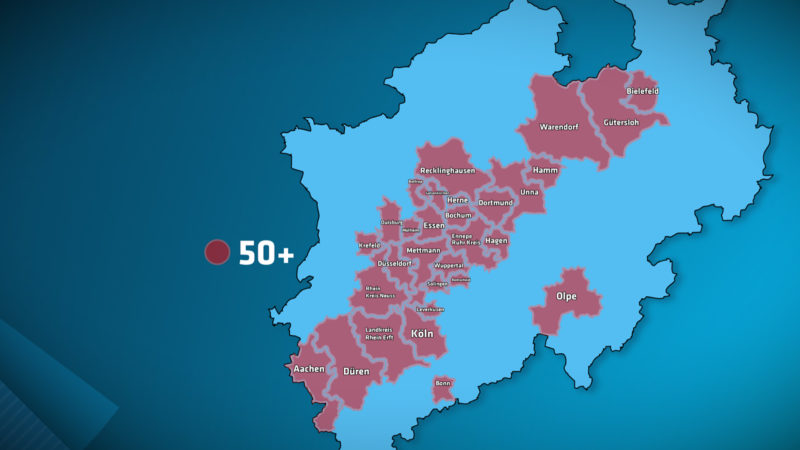 Inzidenzwert über 100 - was droht den Städten jetzt? (Foto: SAT.1 NRW)