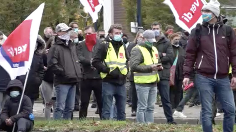 Streik im Hotspot (Foto: SAT.1 NRW)