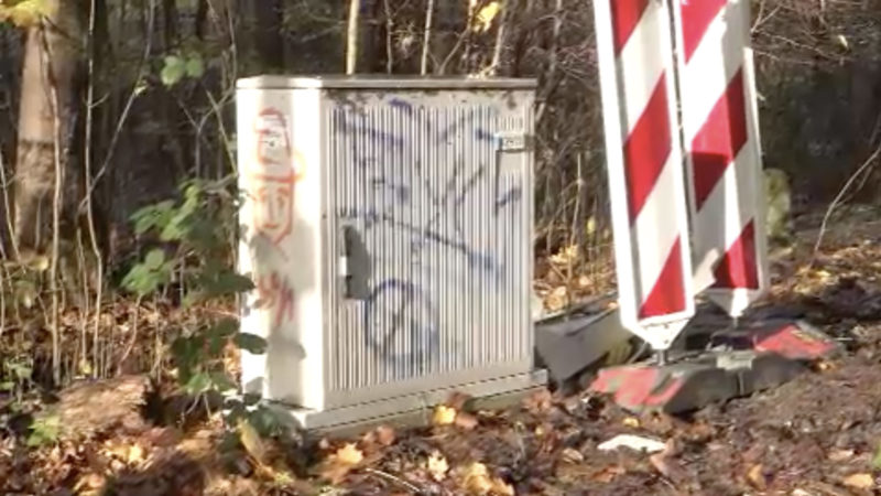 Stromkasten in Bochum gesprengt (Foto: SAT.1 NRW)